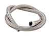 Torque Solution Stainless Steel Braided Rubber Hose -8AN 10ft - 0.44in ID