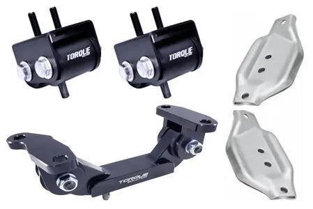 Torque Solution Engine + Transmission Mount Kit w/ OEM Mount Plates (WRX 01-14/STi 2002+) — fits Subaru Impreza
