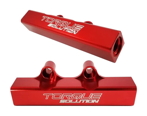 Torque Solution Top Feed Fuel Rails (WRX 01-14/STi 2002+) Red