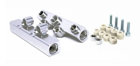 Torque Solution Top Feed Fuel Rails V2 (WRX 02-14/STI 07-18) Silver — fits Subaru STI