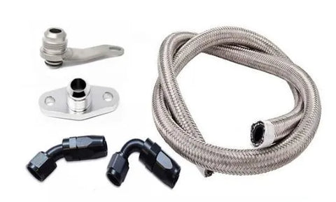 Torque Solution Garrett GT/GTX -10AN Turbo Oil Return Line Kit (Subaru EJ Engines)