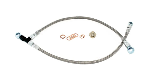 Torque Solution Turbo Oil Feed Line Kit (Subaru EJ Engines - Stock Location) — fits Subaru Liberty Sedan GT