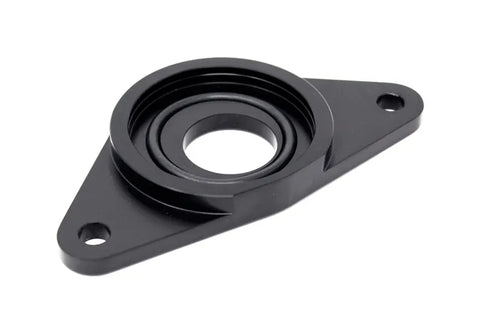 Torque Solution HKS BOV Adapter Flange (WRX 01-7/STi 02-19) Black — fits Subaru STI
