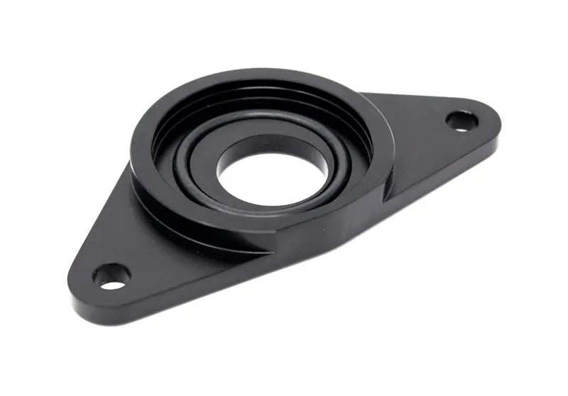 Torque Solution HKS BOV Adapter Flange (WRX 01-7/STi 02-19) Black — fits Subaru STI