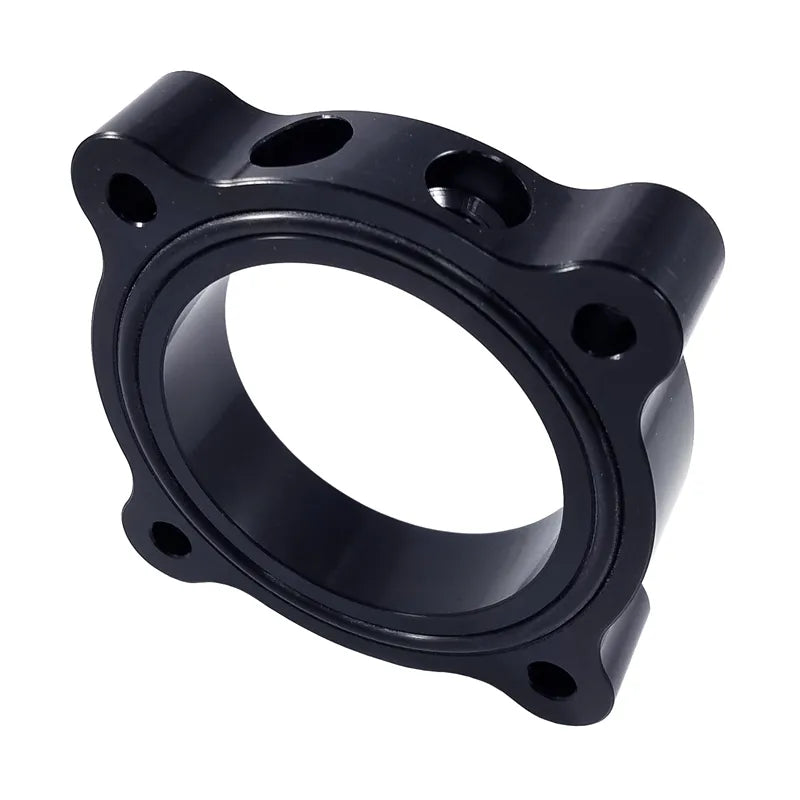 Torque Solution Throttle Body Spacer (Mustang Ecoboost 2015) Black