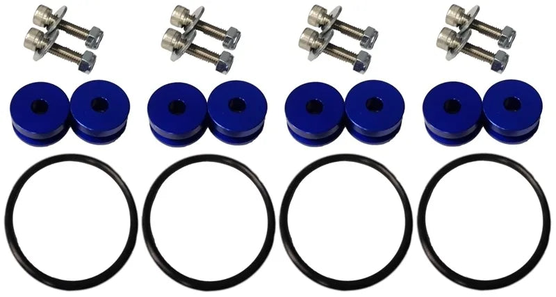 Torque Solution Billet Bumper Quick Release Kit - Blue