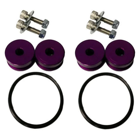 Torque Solution Billet Bumper Quick Release Kit - Purple