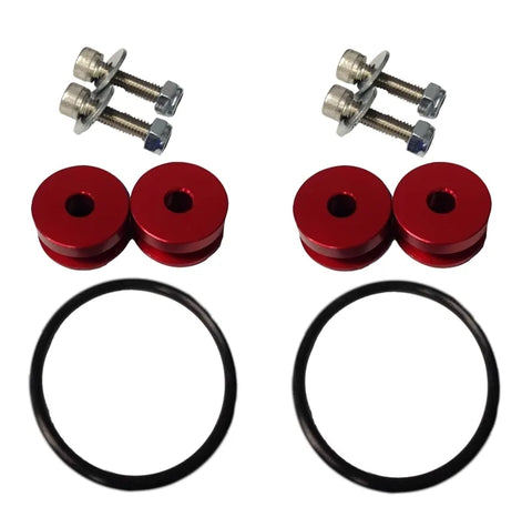 Torque Solution Billet Bumper Quick Release Kit - Red