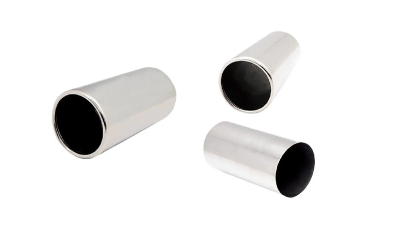 XForce Universal Tips - 3in Inlet 80mm Round Rolled-In Tip - Stainless Steel