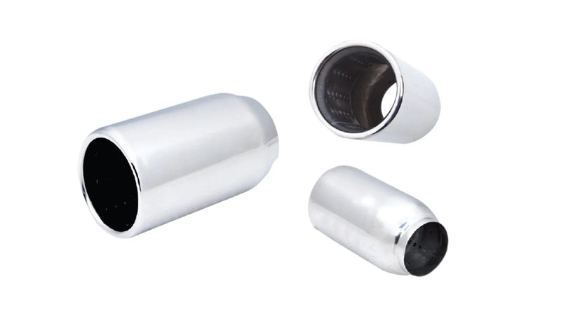 XForce Universal Tips - 3in Inlet 3.5in Round Rolled-In Tip Stainless Steel