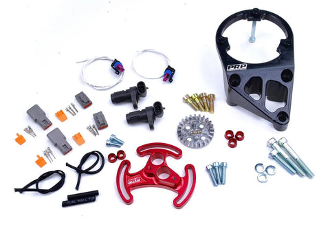 Platinum Racing Products 'Street Series' Trigger Kit to suit Nissan RB Twin Cam 24 Tooth / Silver / Blue