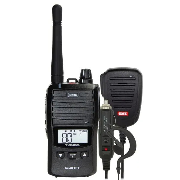 GME 5 Watt Handheld UHF Radio & Accessory Pack