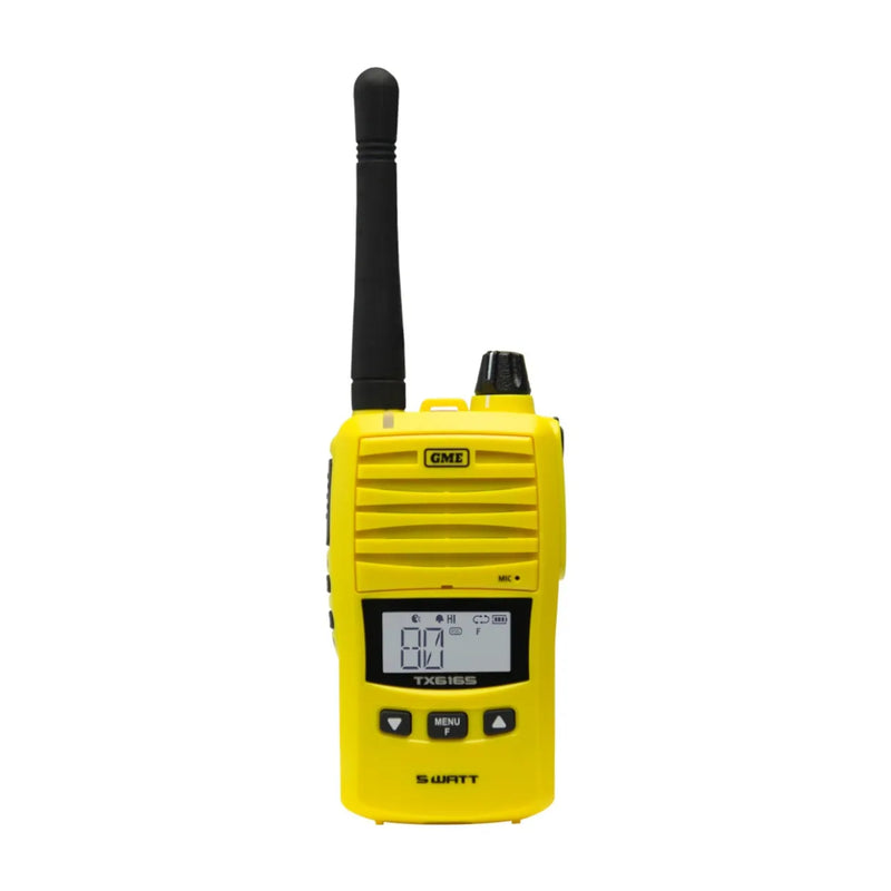 GME 5/1 Watt Handheld Radio - Yellow