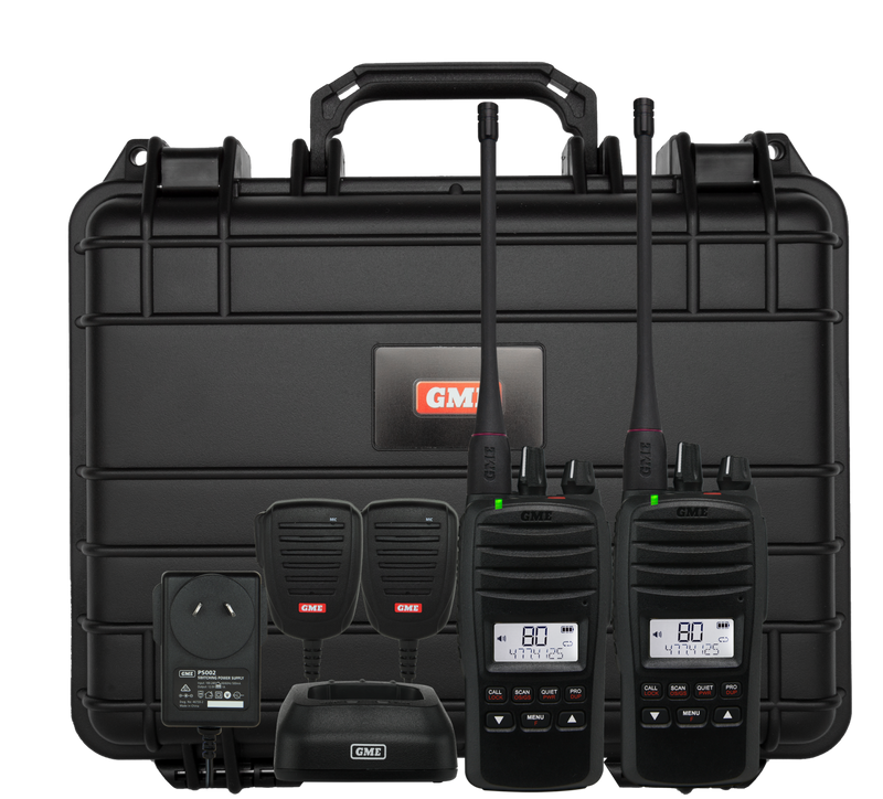 GME 5 Watt UHF CB Handheld Radio – Twin Pack