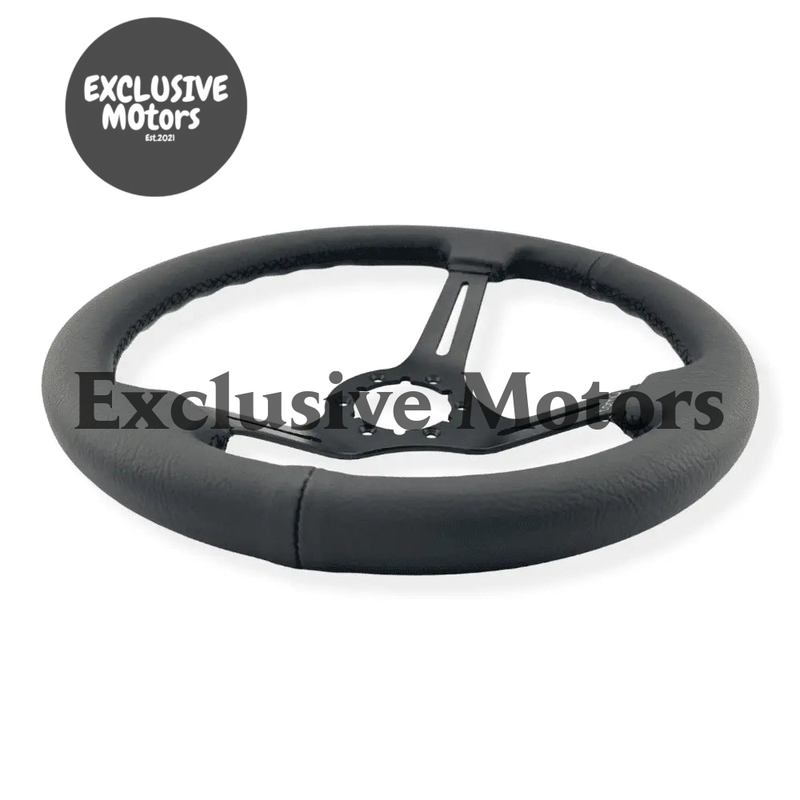 Black Leather Steering Wheel