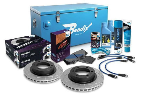 Bendix Ultimate 4x4 Brake Upgrade Kit Front Suits 2" (Hilux 05-15) — fits Toyota Hilux An10 An20 An30 Series