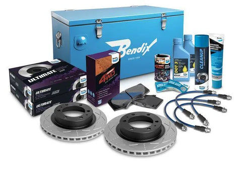 Bendix Ultimate 4x4 Brake Upgrade Kit Front Suits 4" (Hilux 05-15) — fits Toyota Hilux An10 An20 An30 Series