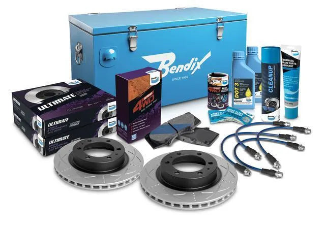 Bendix Ultimate 4x4 Brake Upgrade Kit Front Suits 4" (Hilux 05-15) — fits Toyota Hilux An10 An20 An30 Series
