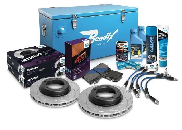 Bendix Ultimate 4x4 Brake Upgrade Kit Front (Landcruiser 90-19) — fits Toyota Landcruiser 70 Series Fzj70 75 Hzj70...