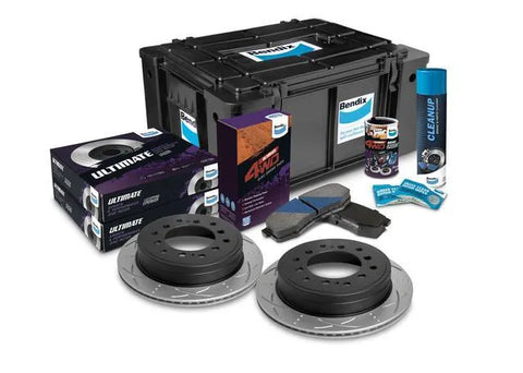 Bendix Ultimate 4x4 Brake Upgrade Kit Rear (Prado 02-10) — fits Toyota Prado