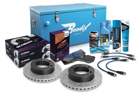Bendix Ultimate 4x4 Brake Upgrade Kit Front (Hilux 05-15) — fits Toyota Hilux An10 An20 An30 Series