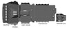 Brown Davis Bash Guard - 4 Piece Set (Prado 150 Series)
