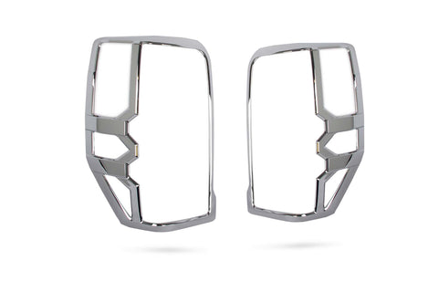 Chrome Taillight Covers/Surrounds for Mitsubishi Triton MR 2019-2023 TL1