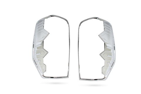 Chrome Taillight Covers/Surrounds for Mitsubishi Triton MR 2019-2023 TL2
