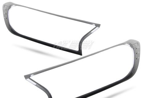 Carbon Fiber Color Headlight Covers/Surrounds for Ford Ranger 2015-2022