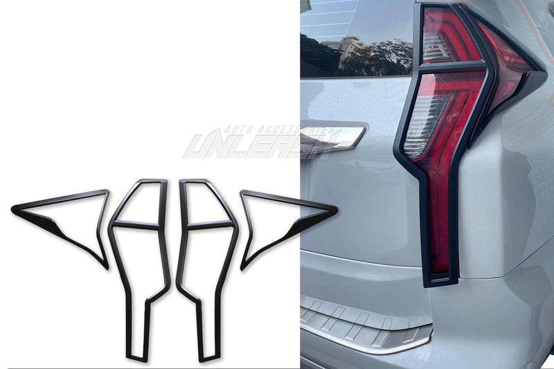 Black Taillight Covers/Surrounds for Mitsubishi Pajero Sport 2020-Current