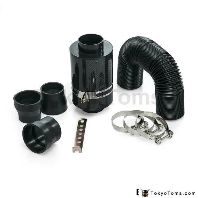 BMW Mini Cooper S R53 Universal Cold Feed Induction Kit & Carbon Fibre Air Intake Filter Box Without Fan