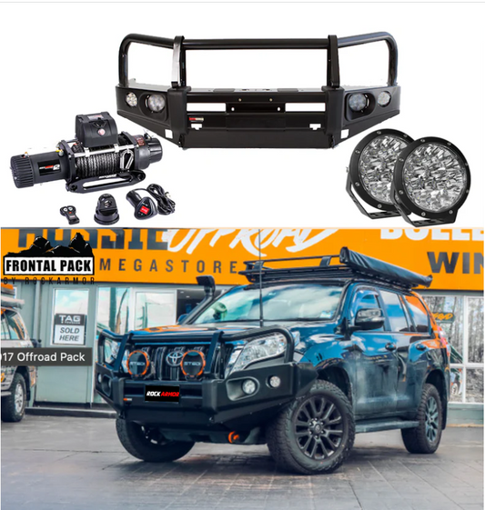 Rockarmor Elite Bullbar Frontal Combo To Suit Toyota Prado 150 Tear Drop