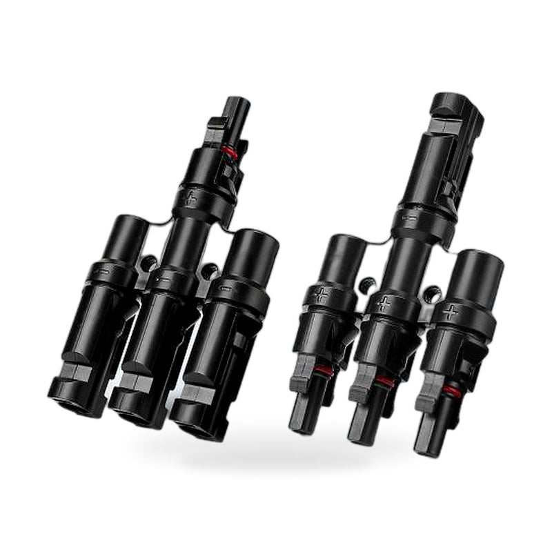 3 to 1 T Branch Solar Connector Set Waterproof to suit PV Panel — image 1