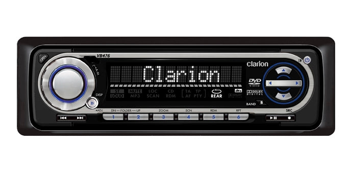 Clarion Audio Am/Fm/Mp3/Dvd Av Head Unit VB476