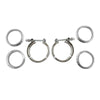 2 x 2.25" Inch V-Band Clamps 304 Stainless Steel Flange Exhaust Pipe — image 1