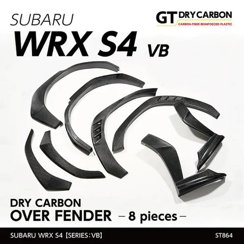 Andro Motorsports Dry Carbon Fiber Fender Covers (WRX/STI 22+) — fits Subaru WRX