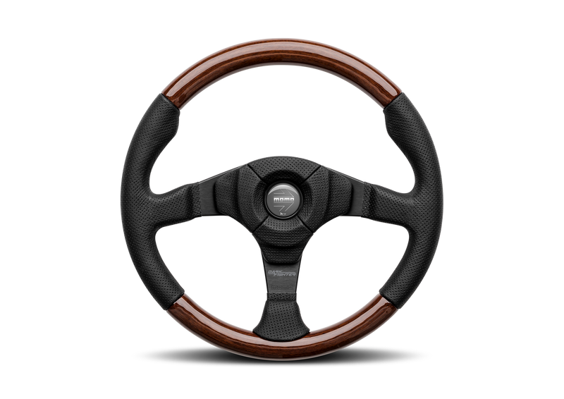 Momo Steering Wheel Dark Fighter Wood 350mm