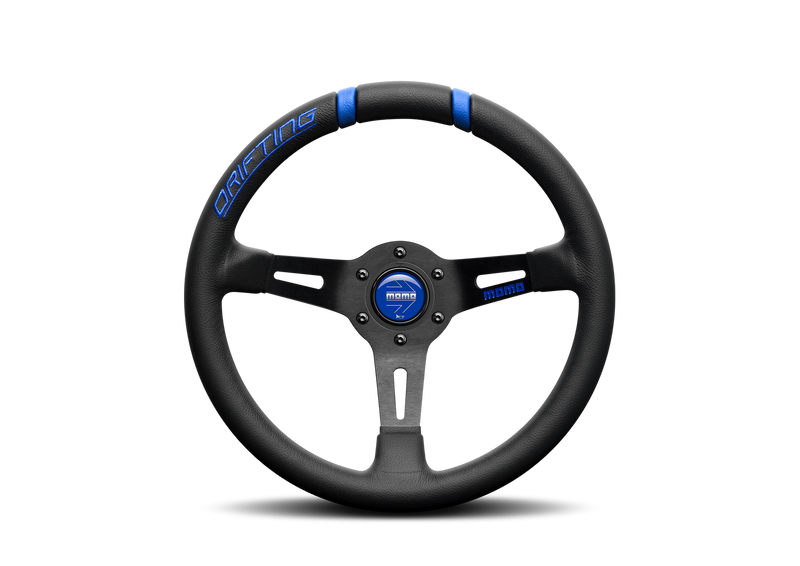 Momo Steering Wheel Drifting BLK/Blue 330mm
