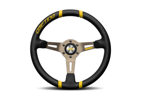 Momo Steering Wheel Drifting BLK/Yellow 350mm