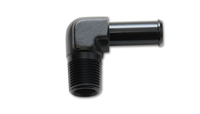 Vibrant Performance Male NPT to Hose Barb Adapter 90 Degree NPT Size: 1/8" Hose Size: 1/4"
