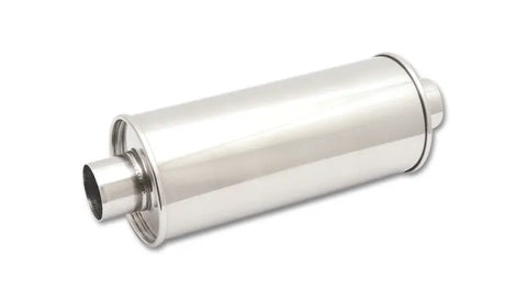 Vibrant Performance Streetpower Round Muffler 3.5" Inlet/Outlet - Center-Center