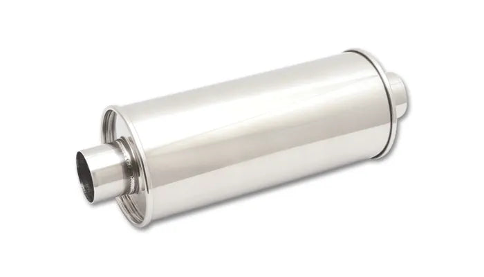 Vibrant Performance Streetpower Round Muffler 3.5" Inlet/Outlet - Center-Center