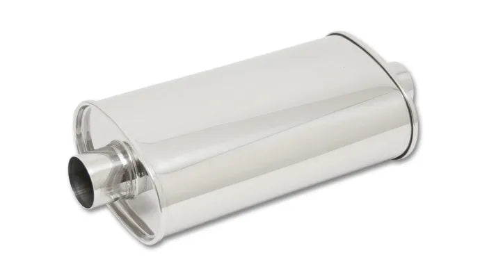 Vibrant Performance Streetpower Oval Muffler 4" Inlet/Outlet - Center-Center
