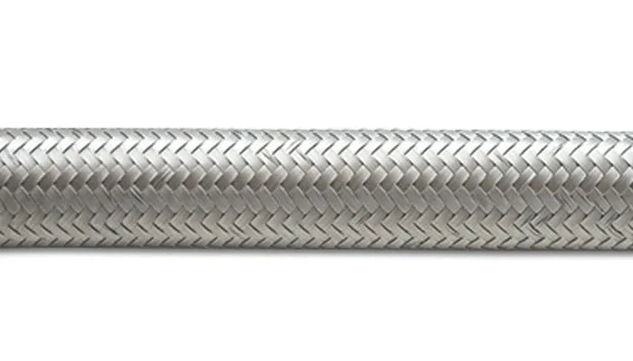 Vibrant Performance 10ft Roll of Stainless Steel Braided Flex Hose AN Size: -4 Hose ID 0.22"