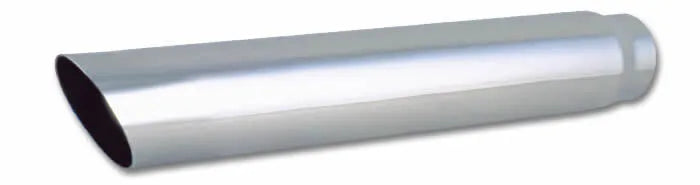 Vibrant Performance 4" Round SS Tip - Single Wall Angle Cut - 3" inlet 20" Long