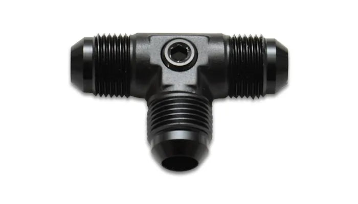 Vibrant Performance Male AN Flare Tee Fitting with 1/8" NPT Port Size: -6AN