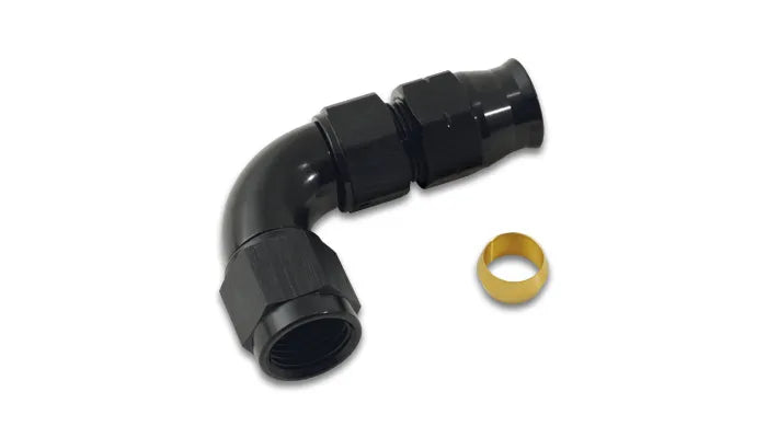 Vibrant Performance 90 Degree Tube to Female AN Adapter Tube O.D. - 1/2" AN Size: -8