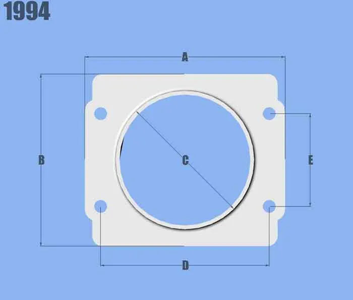 Vibrant Performance Mass Air Flow Sensor Adapter Plate for Subaru Applications