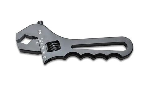 Vibrant Performance Adjustable AN Wrench -4AN to -16AN Anodized Black