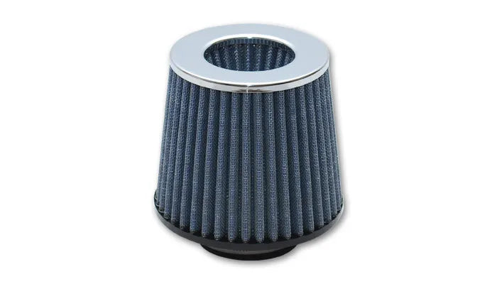 Vibrant Performance Open Funnel Performance Air Filter 3" Inlet I.D. - Chrome Cap